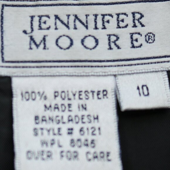 Jennifer Moore Brown Textured Poly Crepe 1 Button Pant Suit Sz 10 - Picture 9 of 9